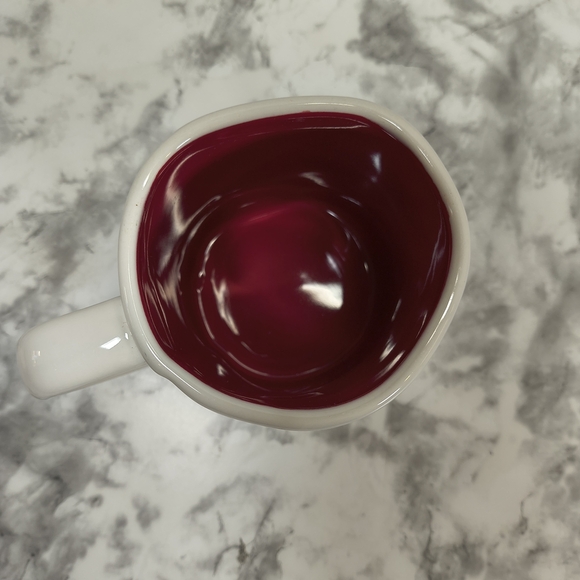 Rae Dunn Coffee Mug White /Red Heart Design - Picture 3 of 4